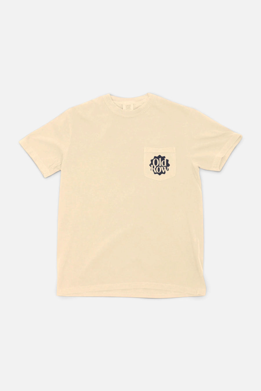 Old Row Tailgate Champ Pocket Tee in Ivory – front view