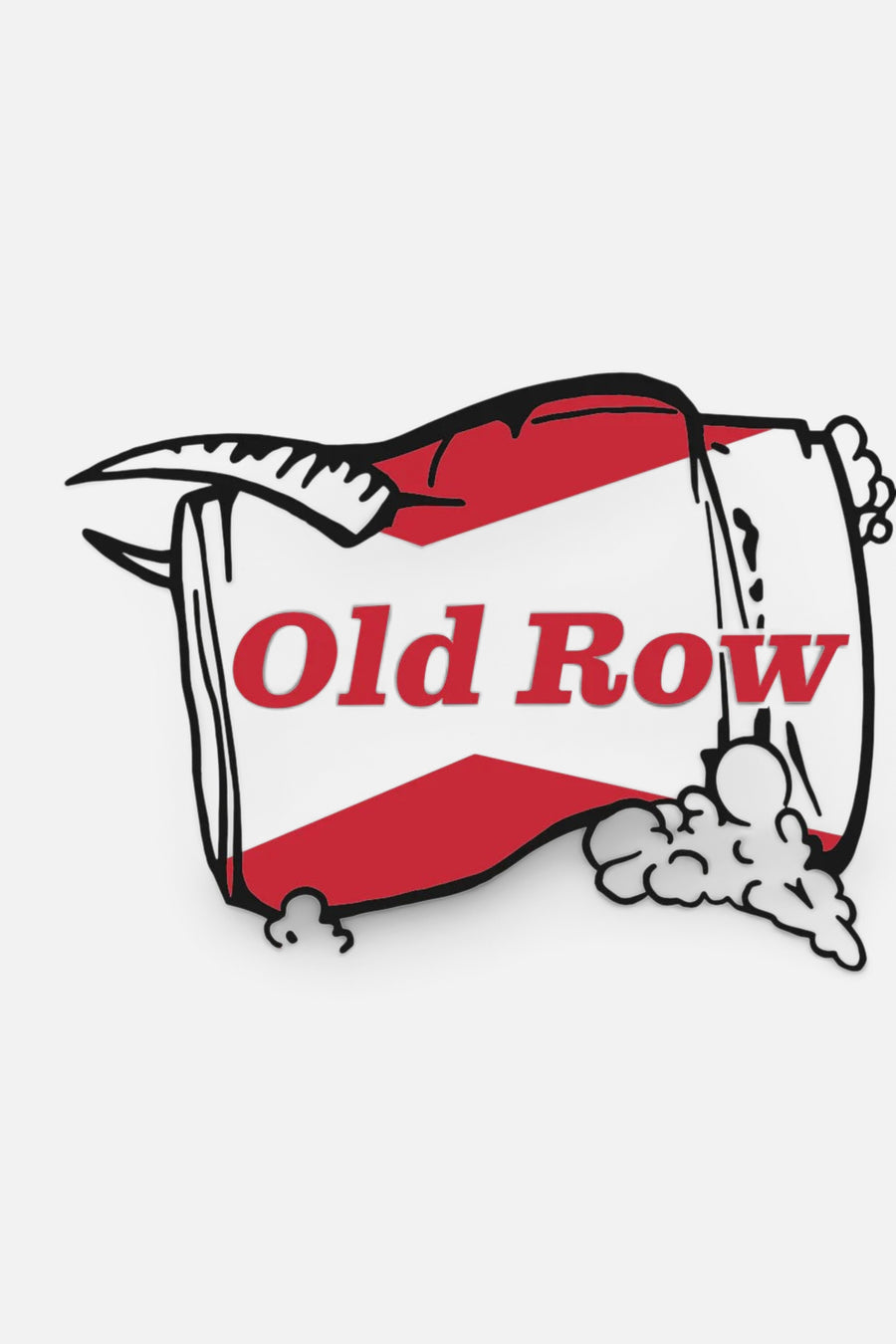 Old Row The Beer Herder Pocket Tee in White – side view