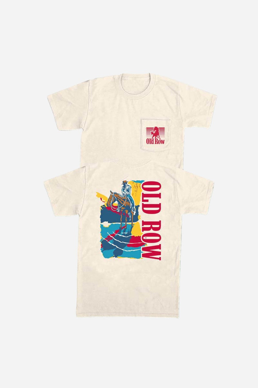 Old Row The Cowboy 6.0 Pocket Tee in Ivory – front view