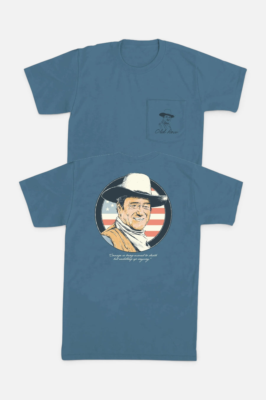 Old Row The Duke 2.0 Pocket Tee in Ice Blue – front view