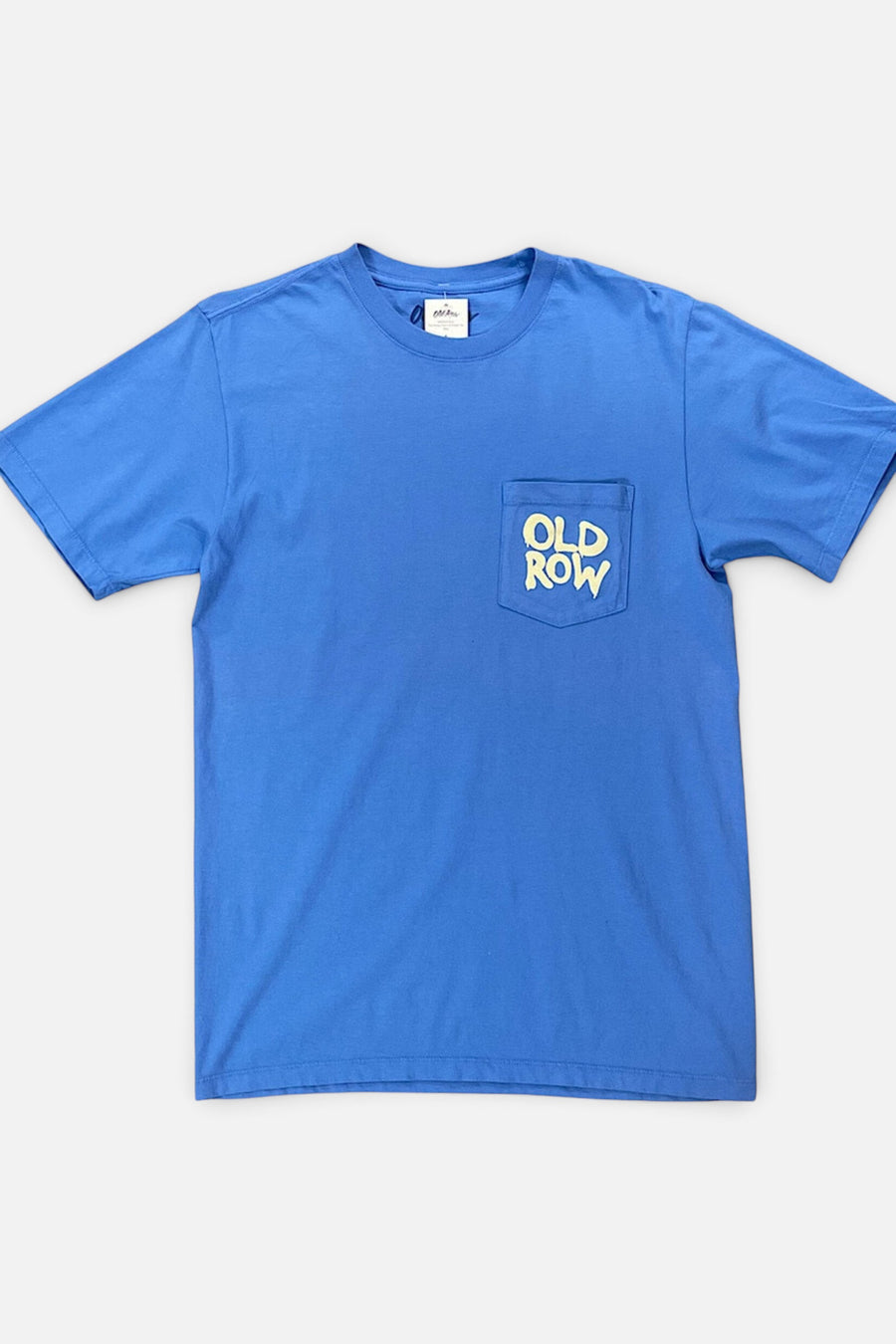 Old Row The Smiley Face 2.0 Pocket Tee in Blue – back view