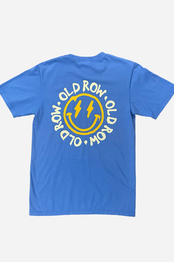 Old Row The Smiley Face 2.0 Pocket Tee in Blue