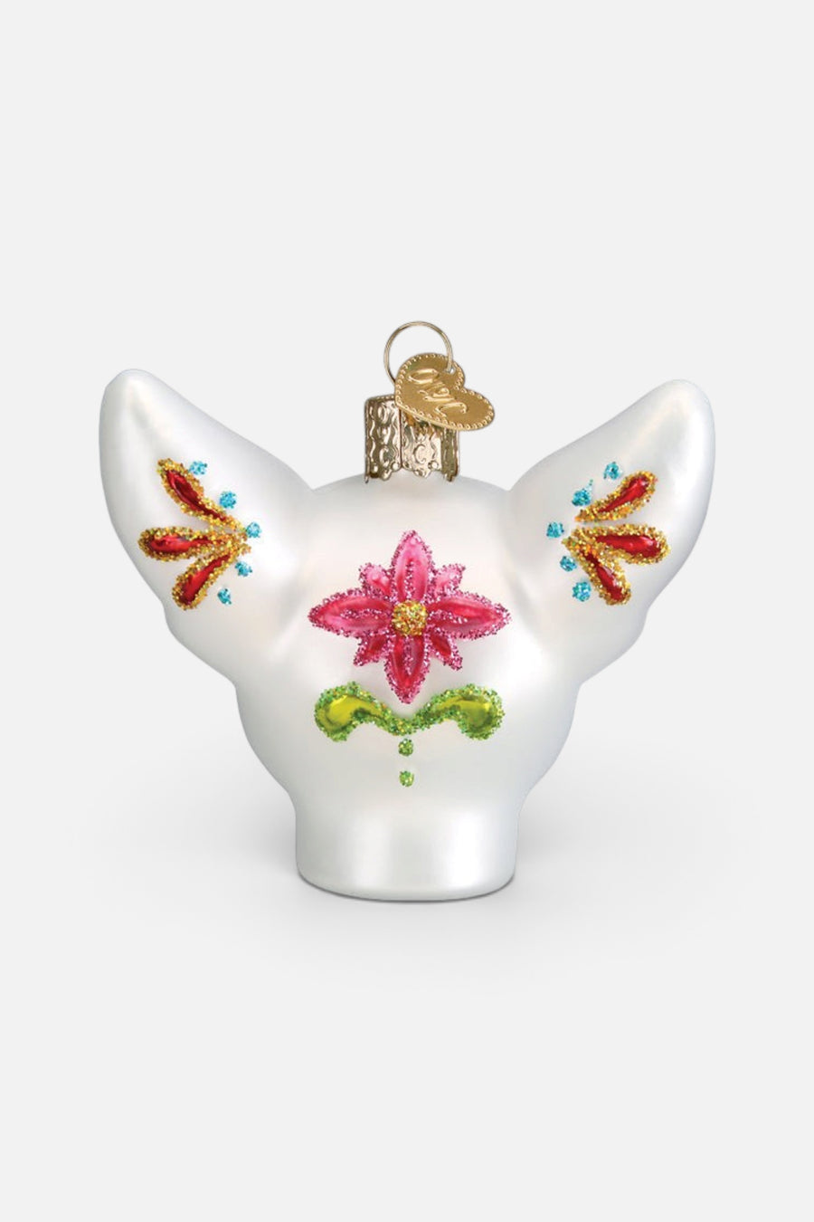 Old World Christmas Dia De Los Muertos Dog Ornament – back view