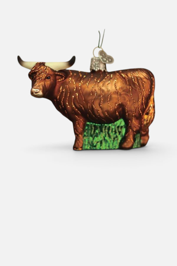 Old World Christmas Highland Cow Ornament