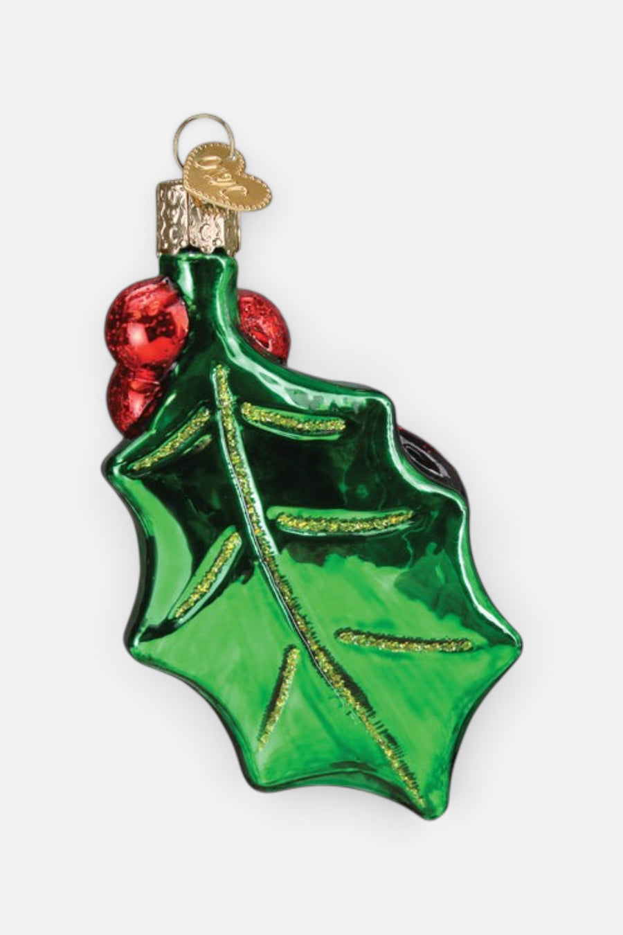Old World Christmas Holly Ladybug Ornament – side view