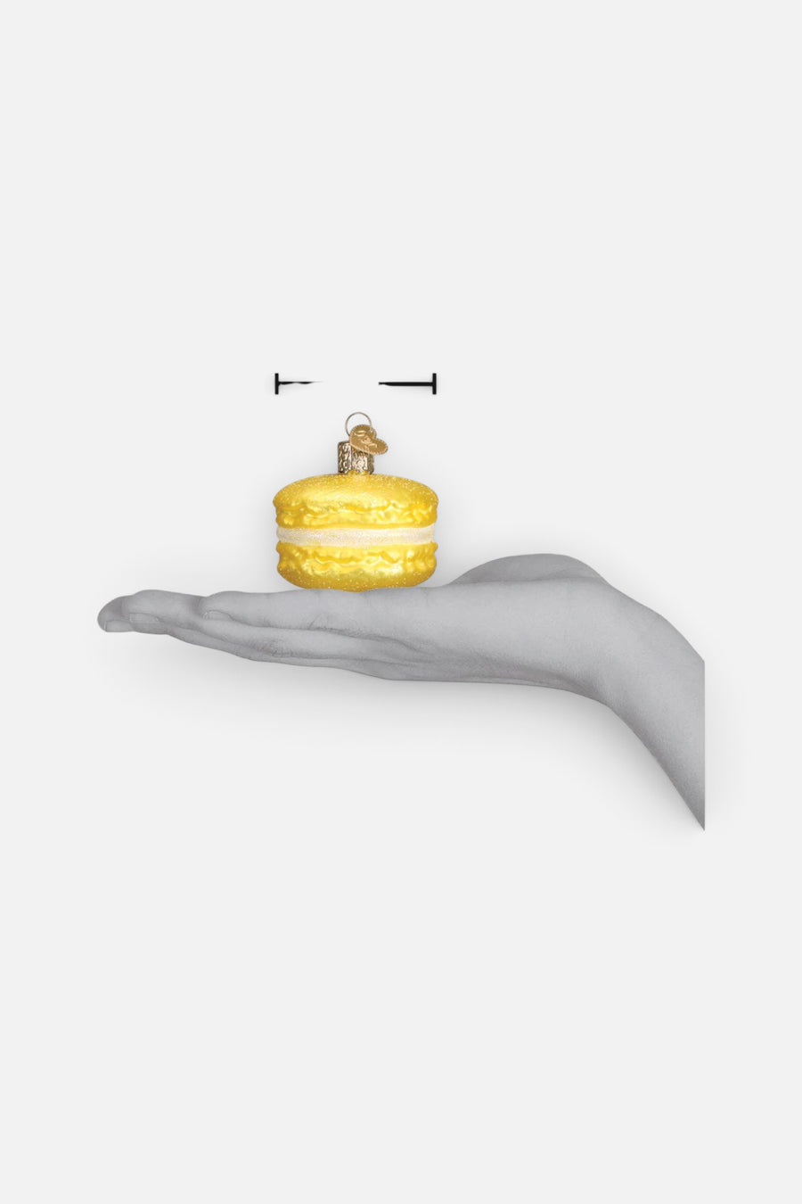 Old World Christmas Macaron Glass Ornament, Assorted – side view