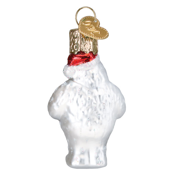 Old World Christmas Mini Bumble Ornament – back view