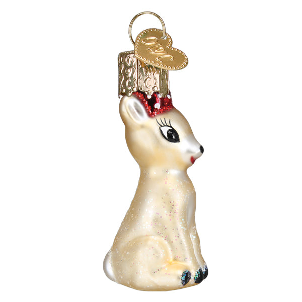 Old World Christmas Mini Clarice Ornament – side view