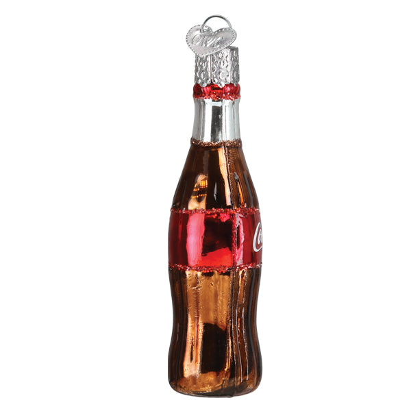 Old World Christmas Mini Coca-Cola Bottle Ornament – back view