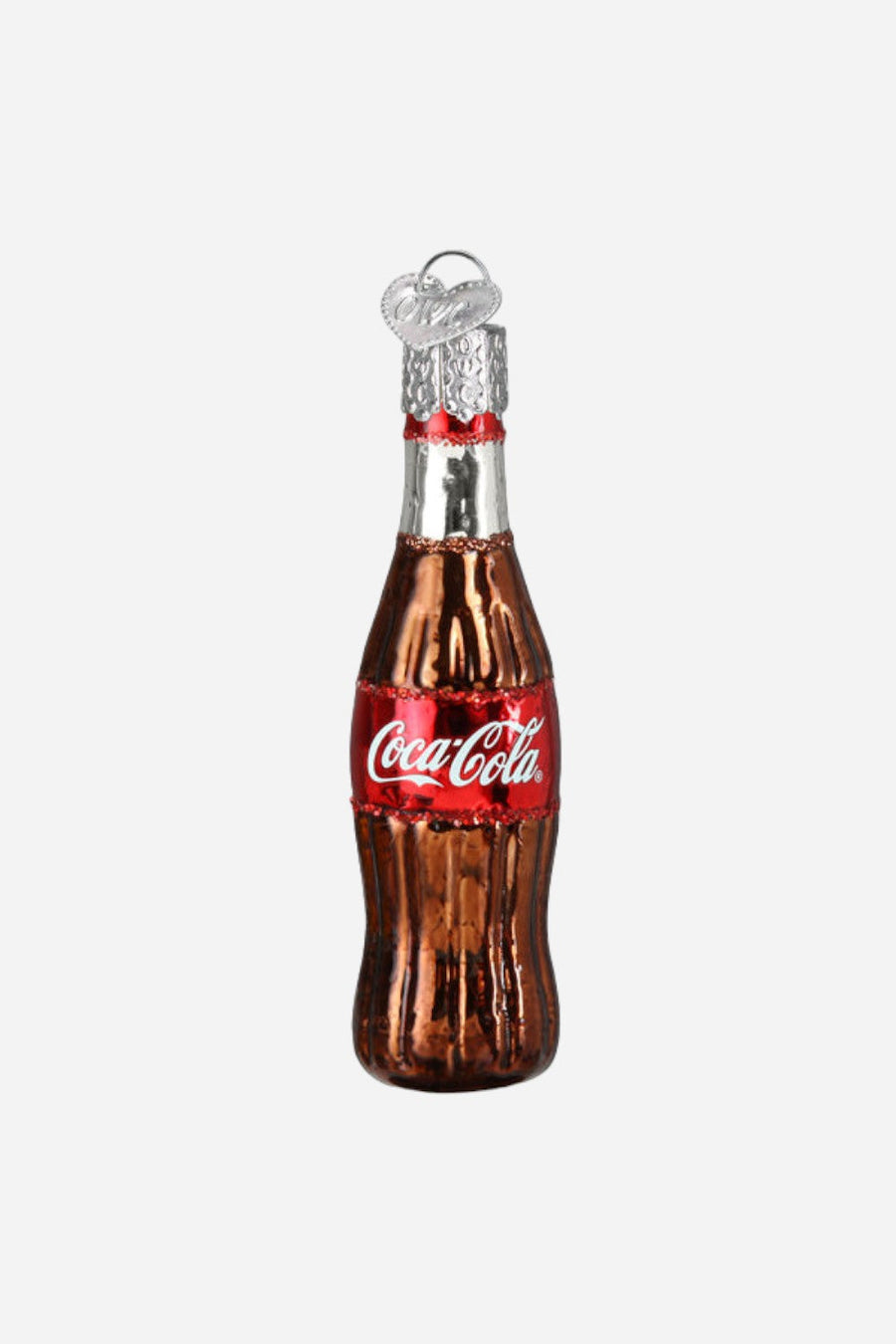 Old World Christmas Mini Coca-Cola Bottle Ornament – front view