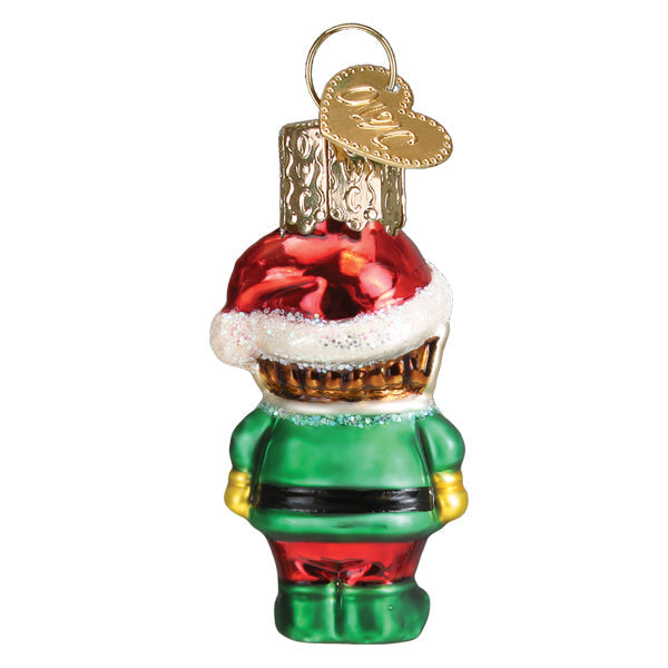 Old World Christmas Mini Elf Ornament – back view