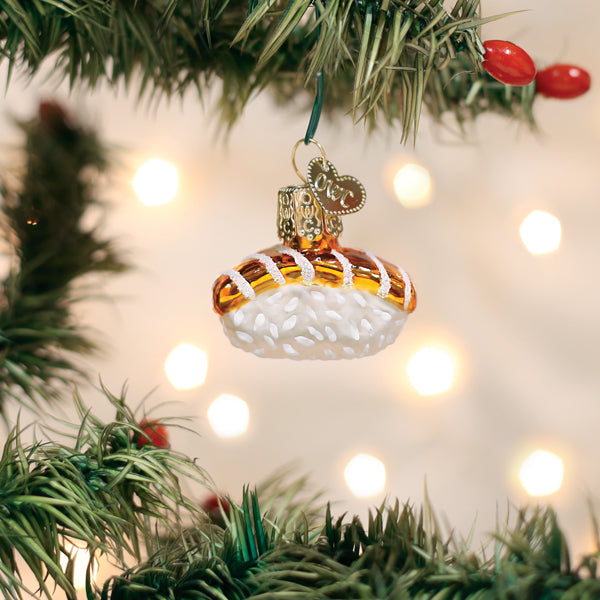 Old World Christmas Mini Salmon Sushi Ornament – detail