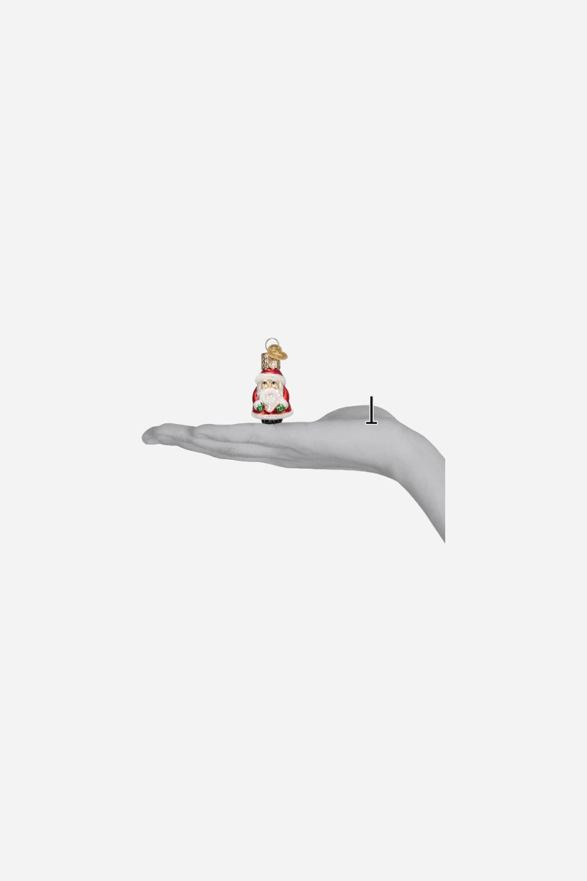 Old World Christmas Mini Santa Tree Ornament – detail