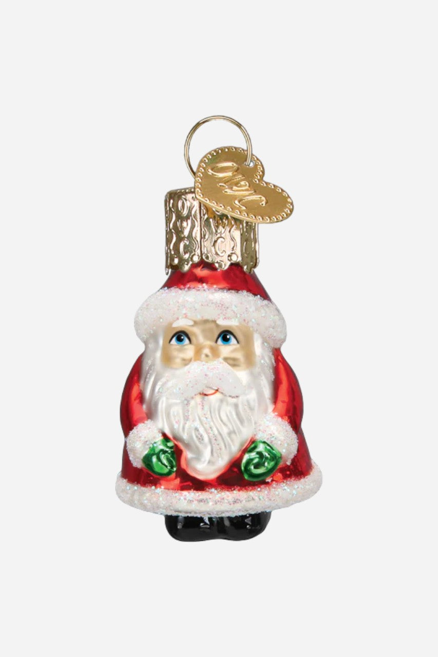 Old World Christmas Mini Santa Tree Ornament – front view