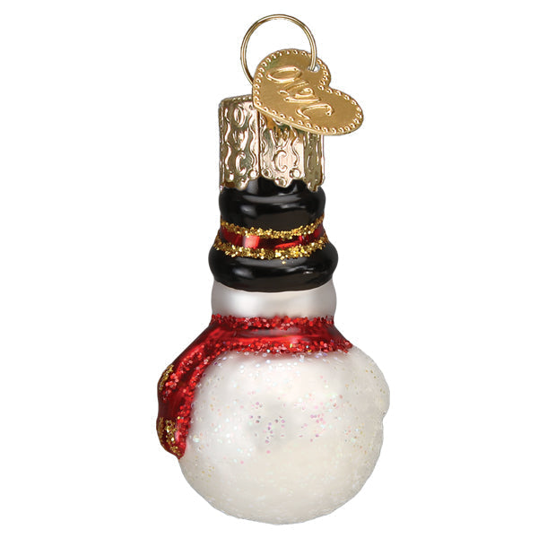 Old World Christmas Mini Snowman Ornament – back view