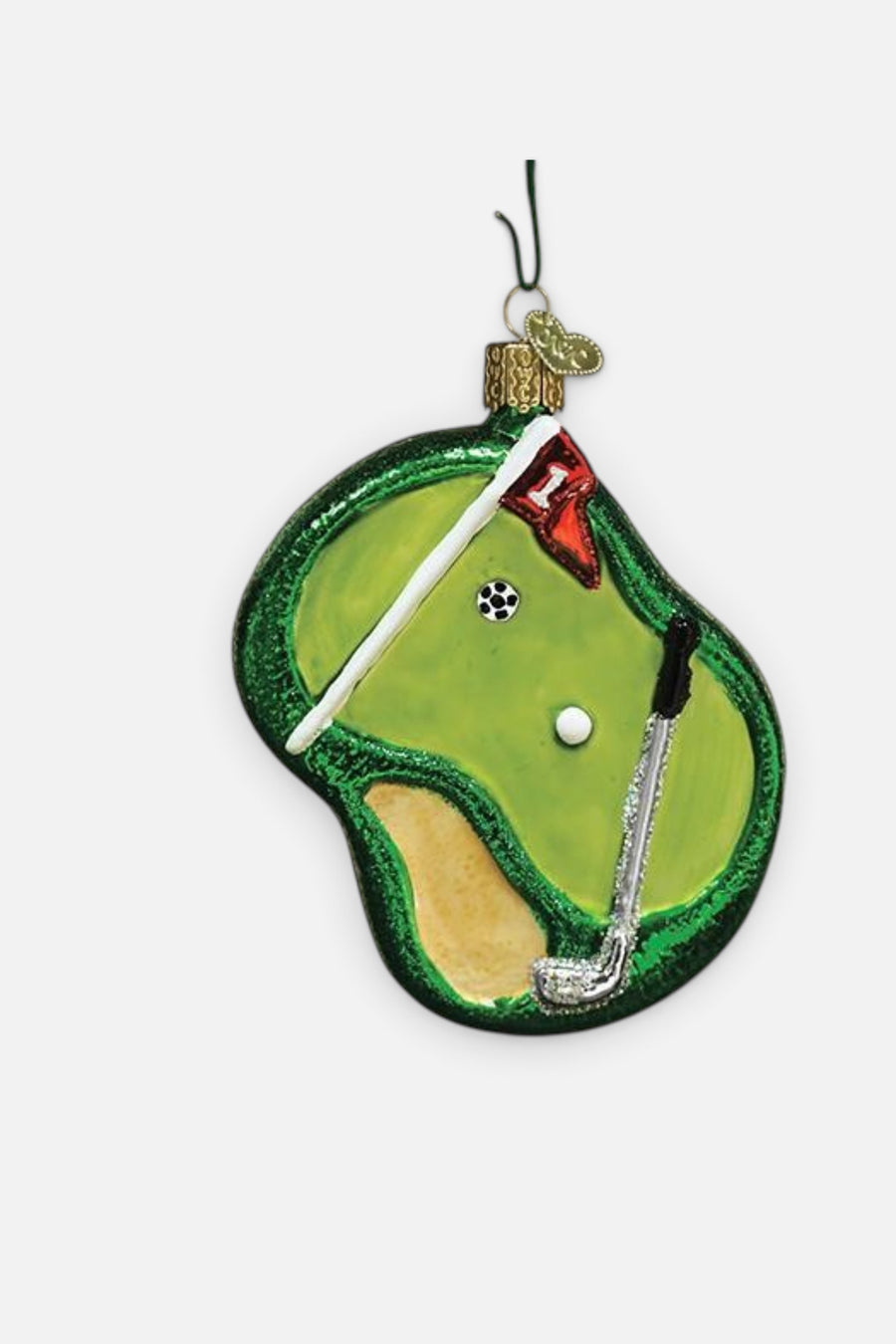 Old World Christmas Putting Green Ornament – front view