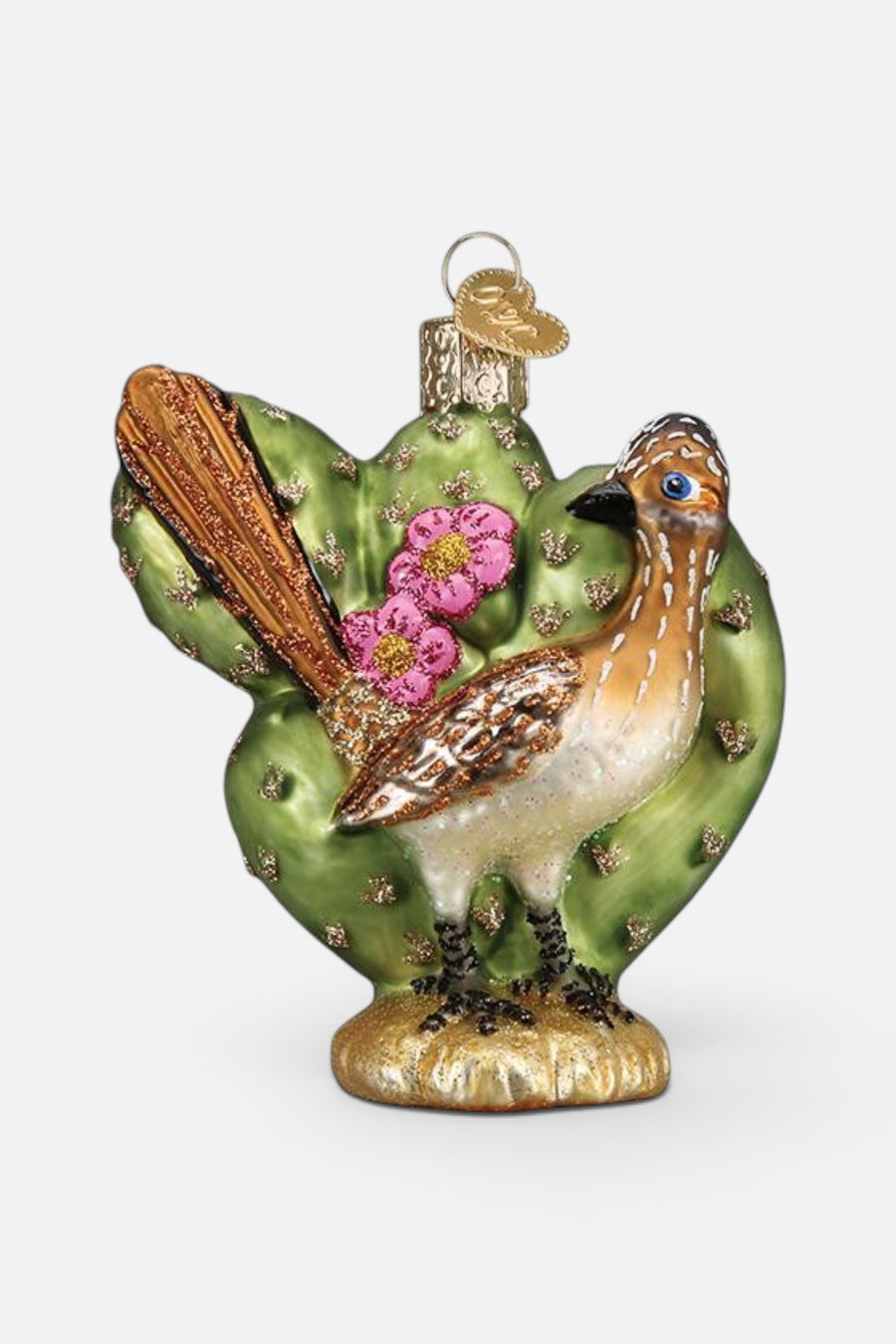 Old World Christmas Roadrunner Ornament – back view