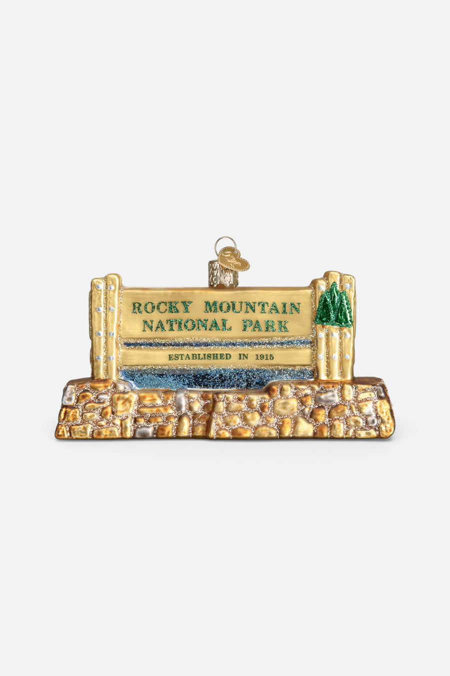 Old World Christmas Rocky Mountain National Park Ornament – back view