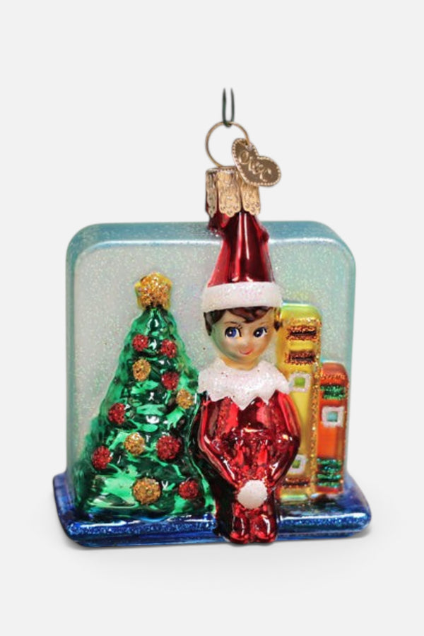 Old World Christmas Scout Elf Storytime Ornament