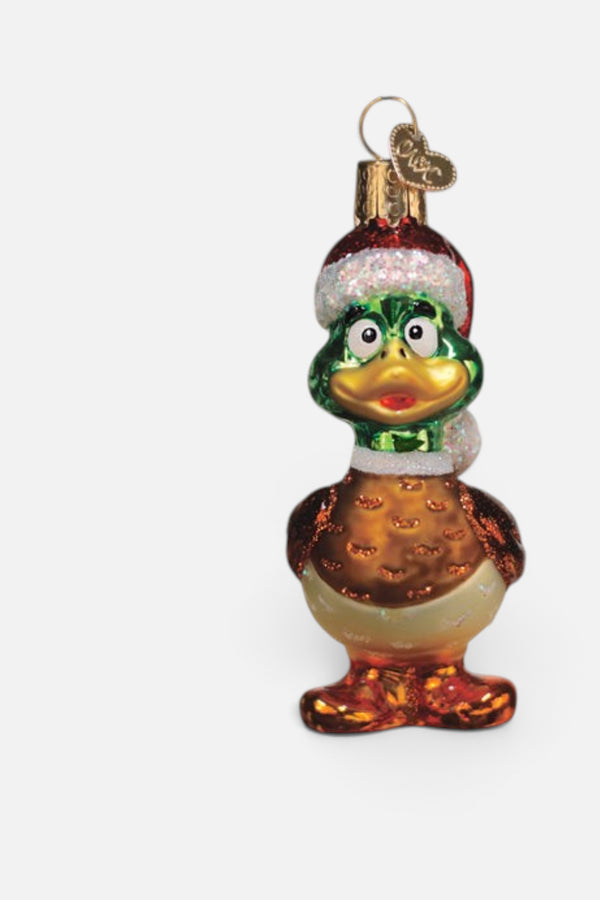 Old World Christmas Silly Santa Duck Ornament