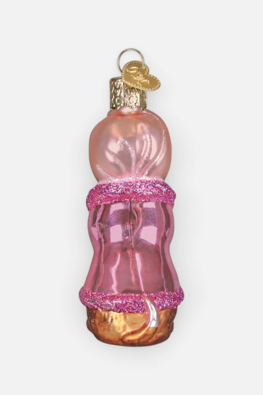 Old World Christmas Spa Dog Ornament – side view