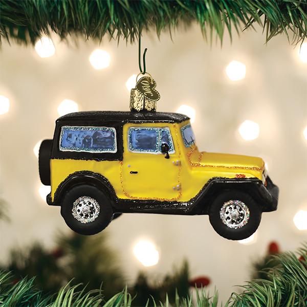 Old World Christmas Sport Utility Vehicle Ornament – detail