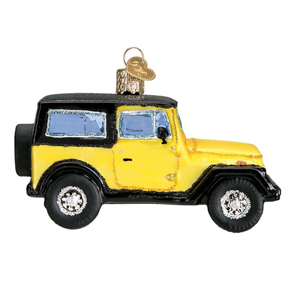 Old World Christmas Sport Utility Vehicle Ornament – side view