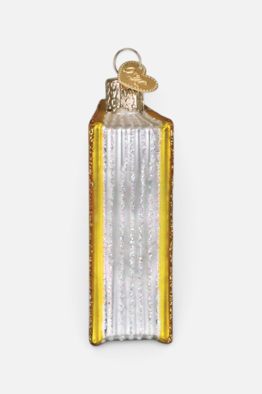 Old World Christmas The Little Engine That Could Book Ornament – detail