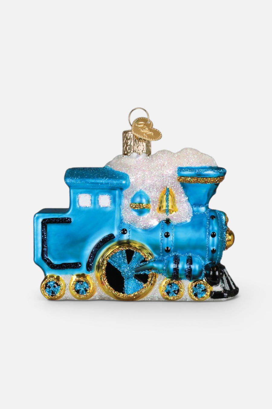 Old World Christmas The Little Engine That Could Train Ornament – side view