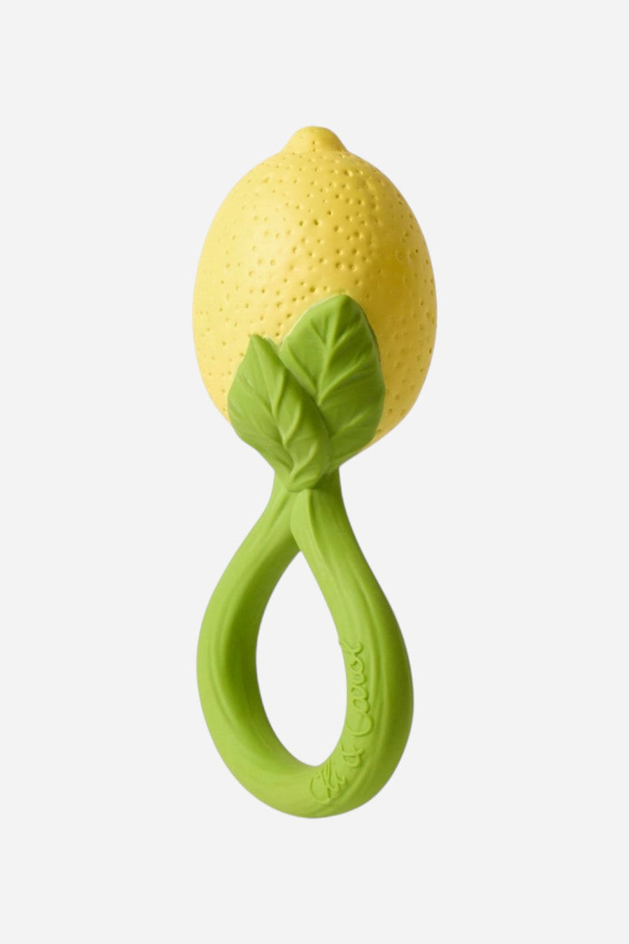 Oli & Carol Lemon Rattle Toy – back view