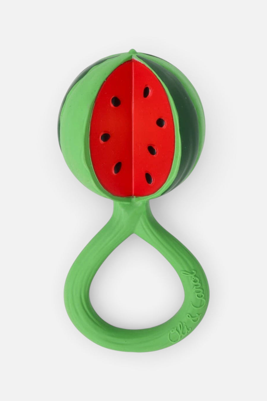 Oli & Carol Watermelon Rattle Toy – front view