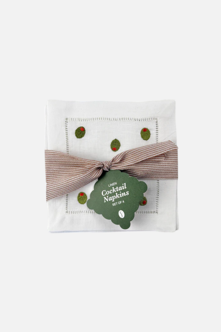 Casey Jo Paper Co Olive Martini Cocktail Napkin Set