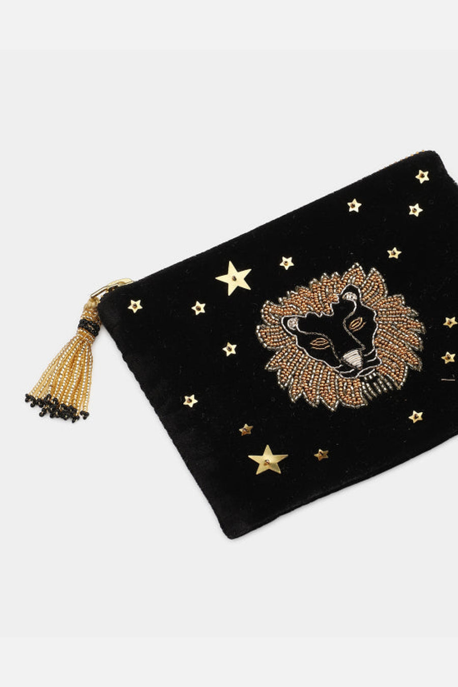 Olivia Dar Leo Astrology Pouch Jewelry Bag in Small – back view