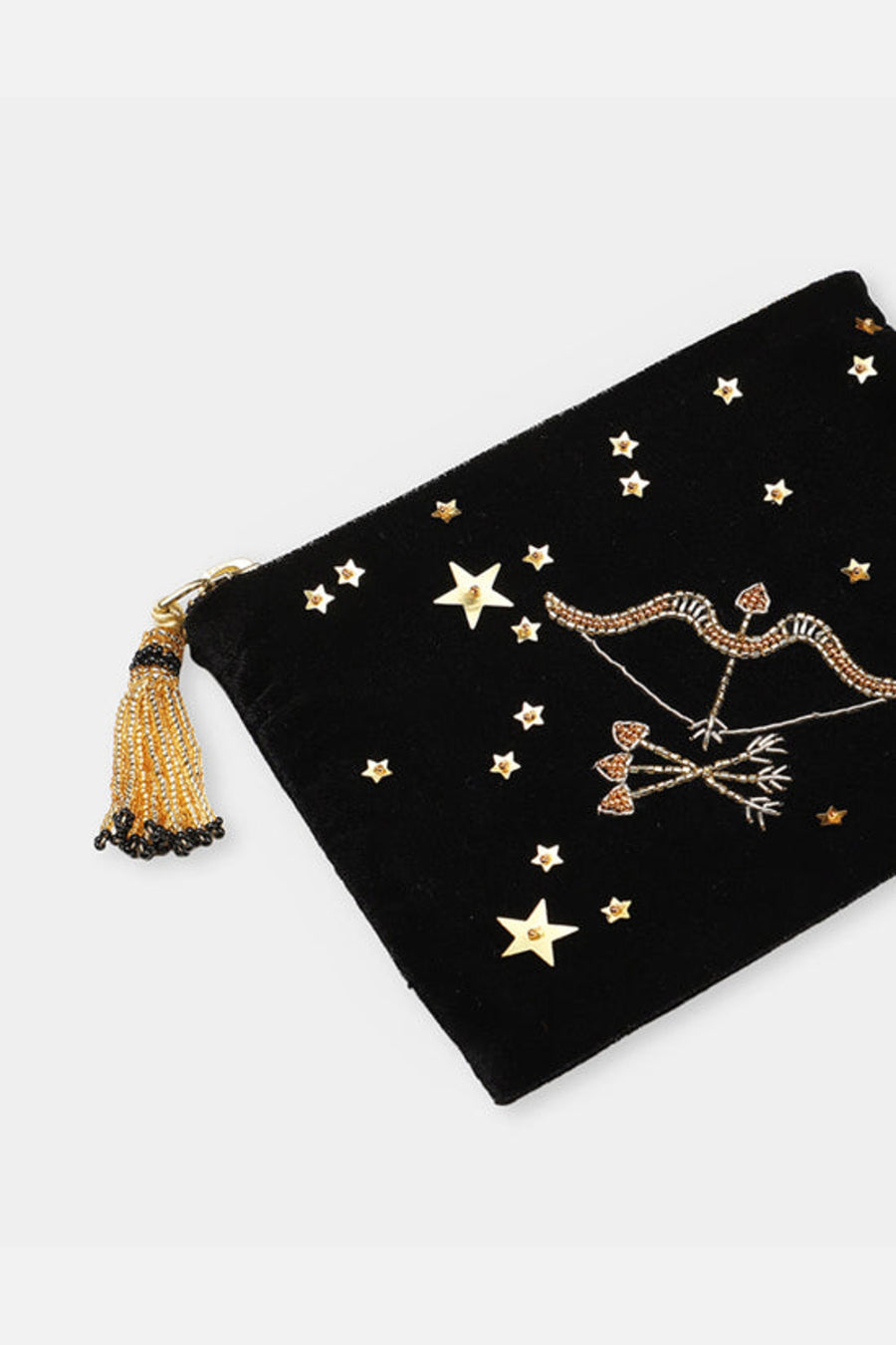 Olivia Dar Sagittarius Astrology Pouch Jewelry Bag in Small – back view
