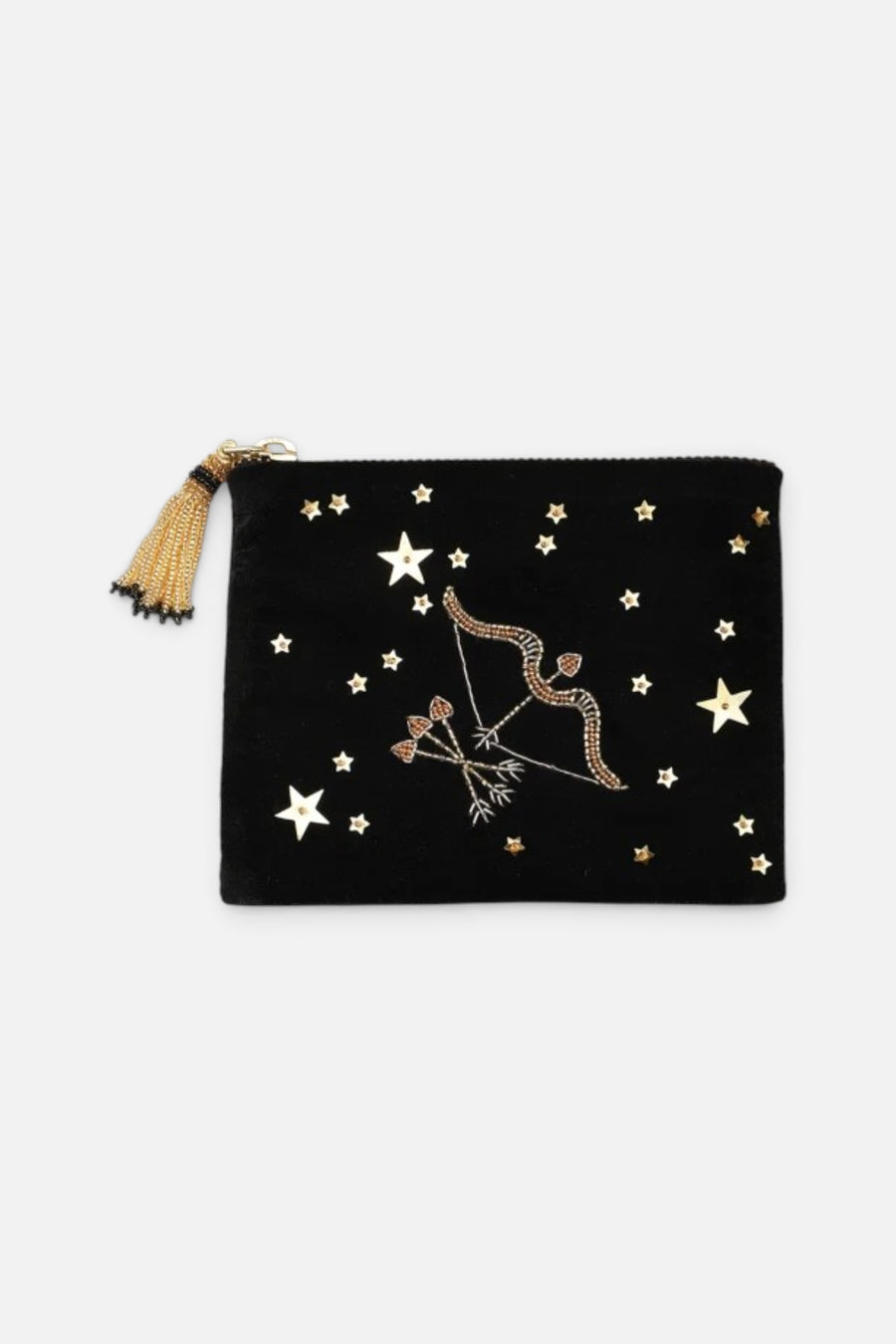 Olivia Dar Sagittarius Astrology Pouch Jewelry Bag in Small – front view