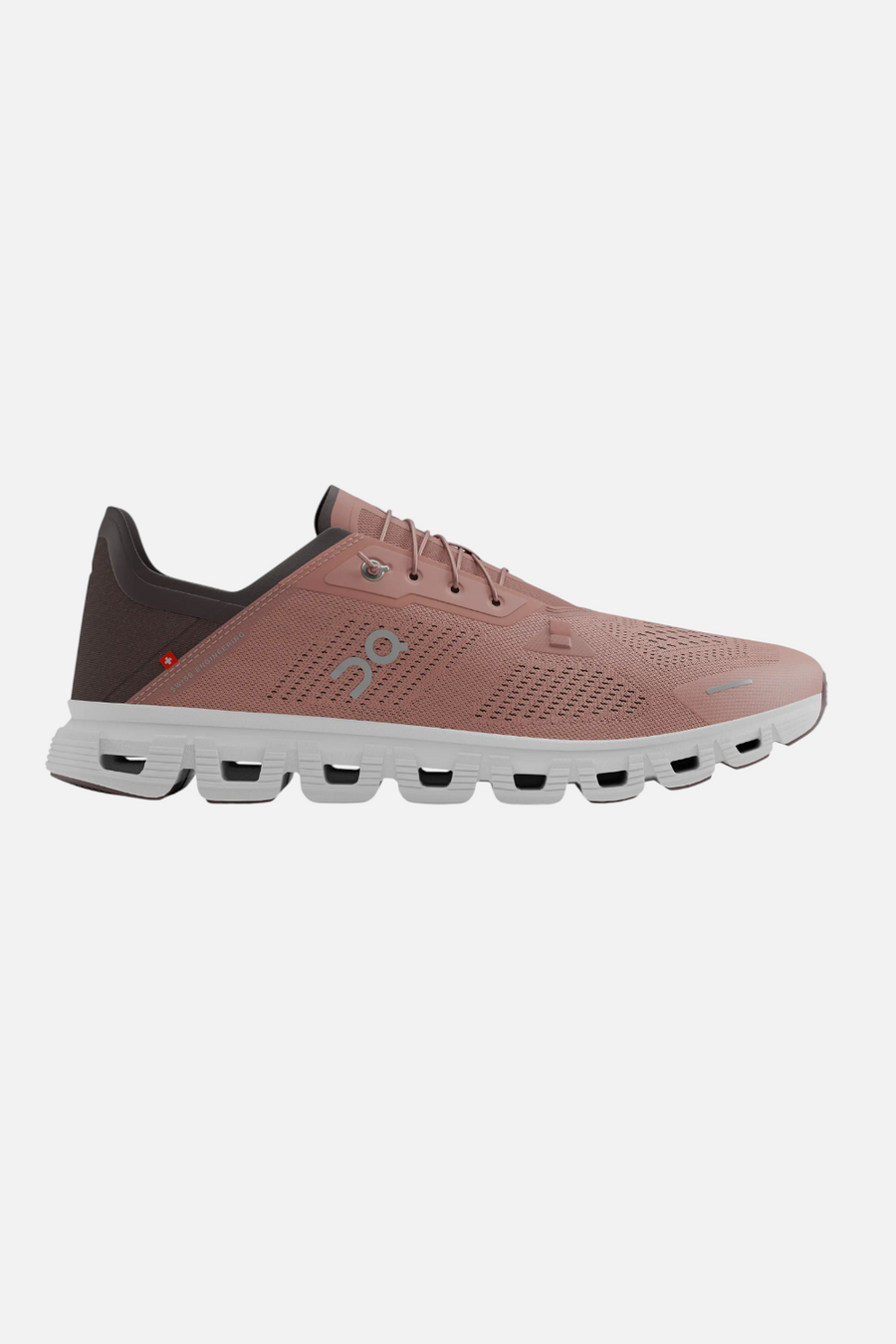 On Cloud 6 Coast Women's Sneakers in Dustrose & Ox – flat lay