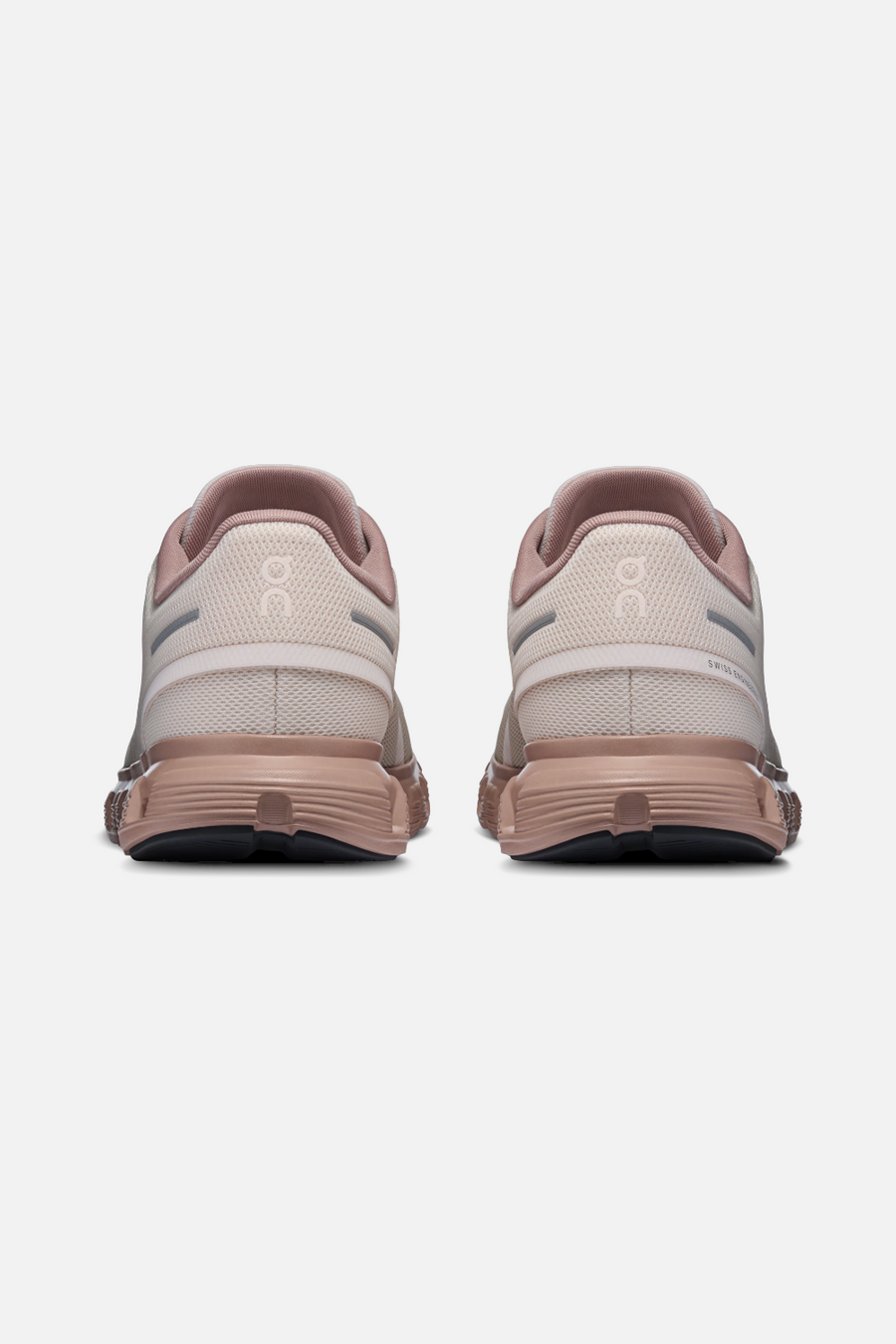 On Cloud 6 Women's Sneakers in Oyster & Biscuit – detail