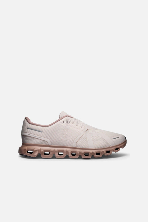 On Cloud 6 Women's Sneakers in Oyster & Biscuit