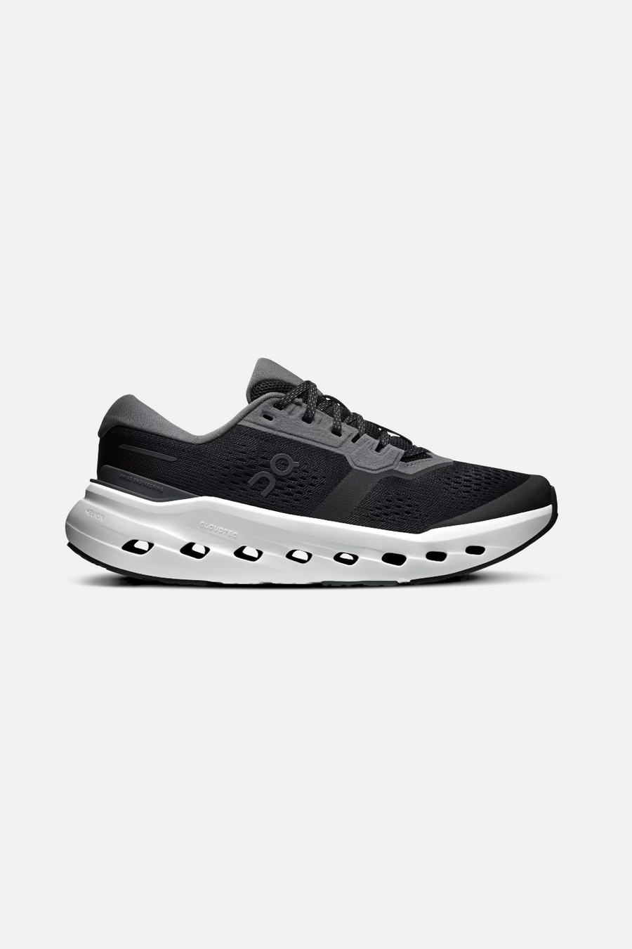 On Cloudrunner 3 Women's Sneakers in Black & Ivory – back view