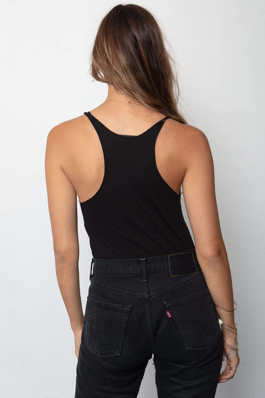 On Repeat Tank in Black – alternate