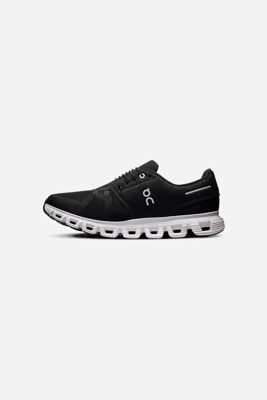 On Running Men's Cloud 6 in Black & White – detail