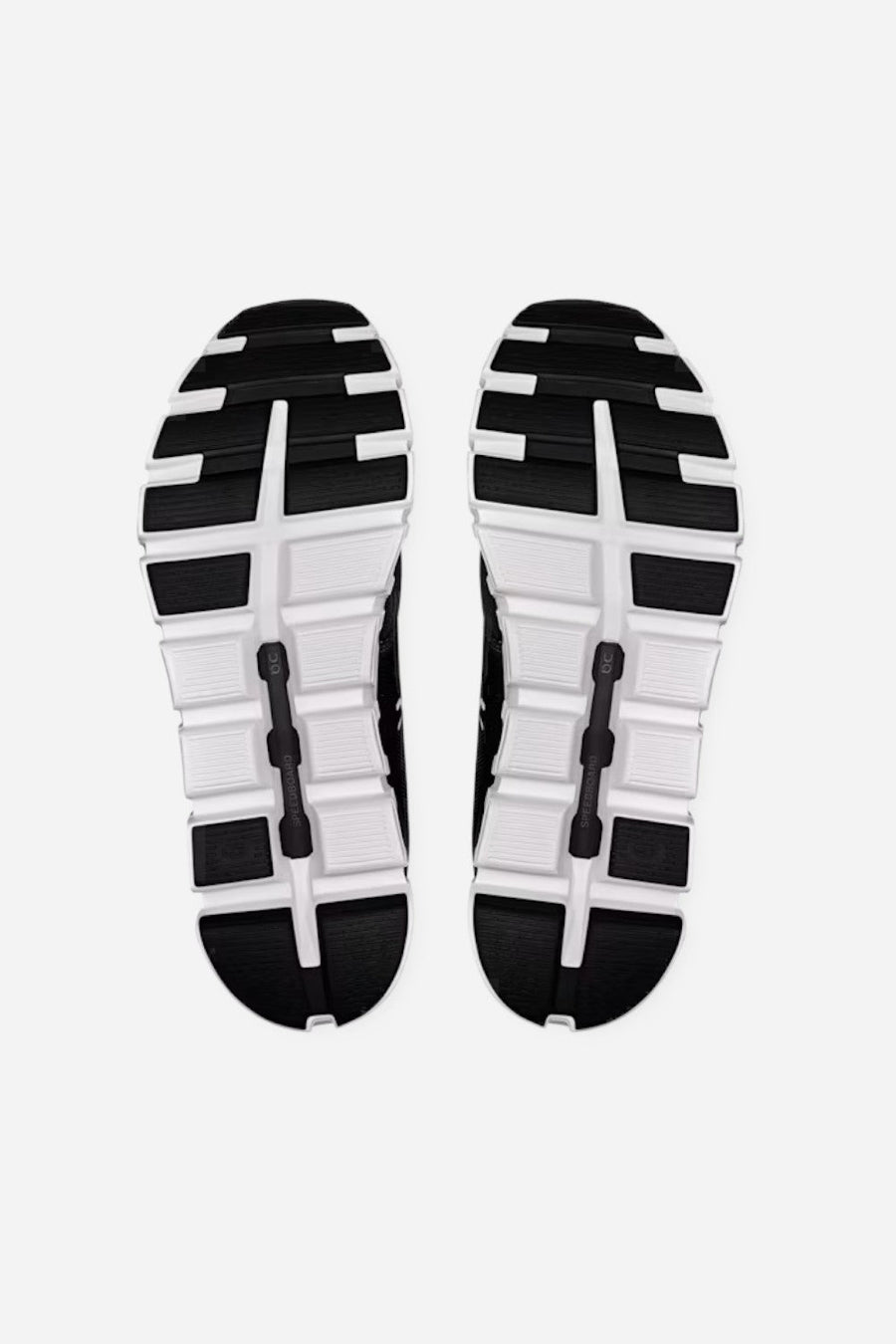 On Running Men's Cloud 6 in Black & White – side view