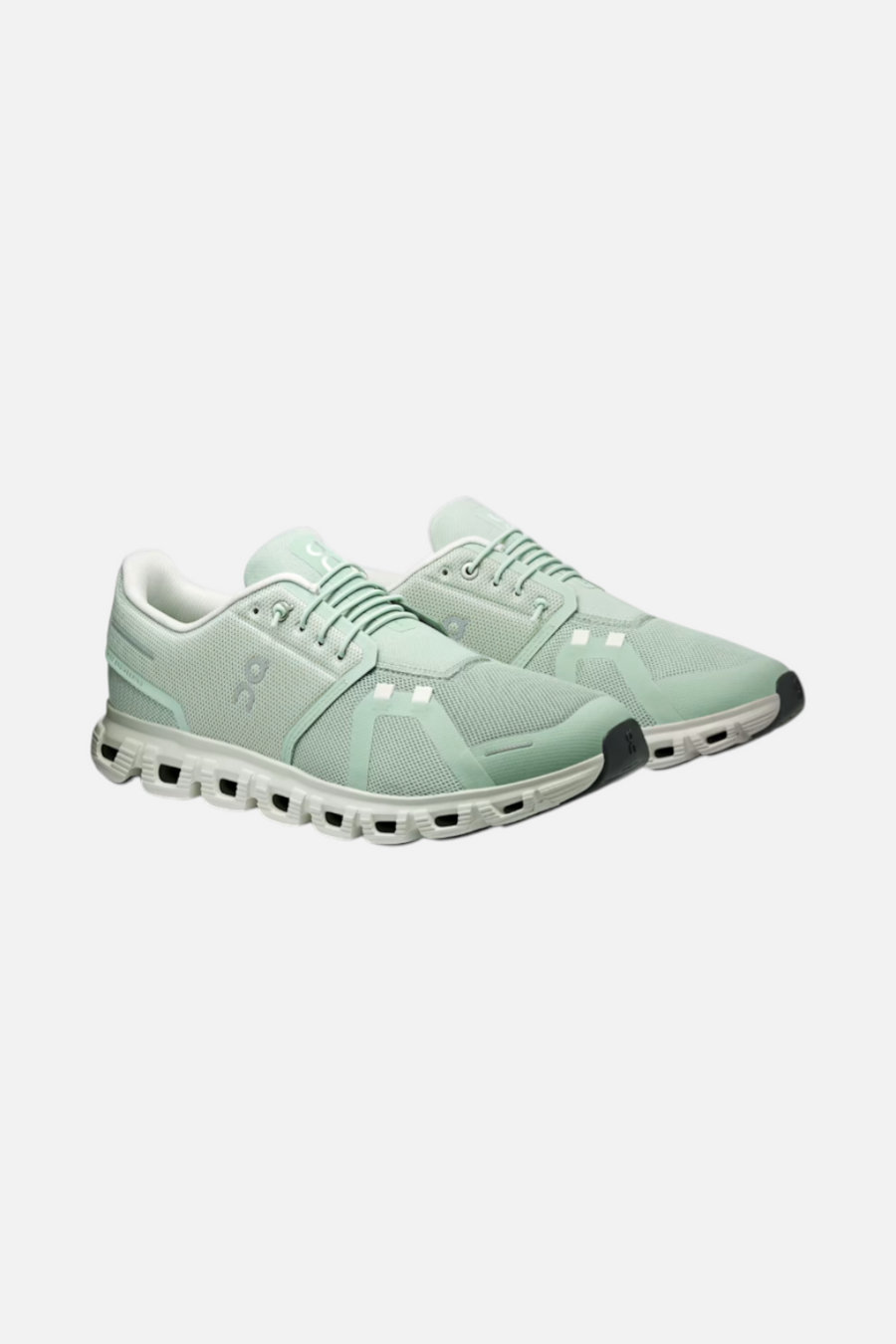 On Running Men's Cloud 6 in Mineral and Ice – back view