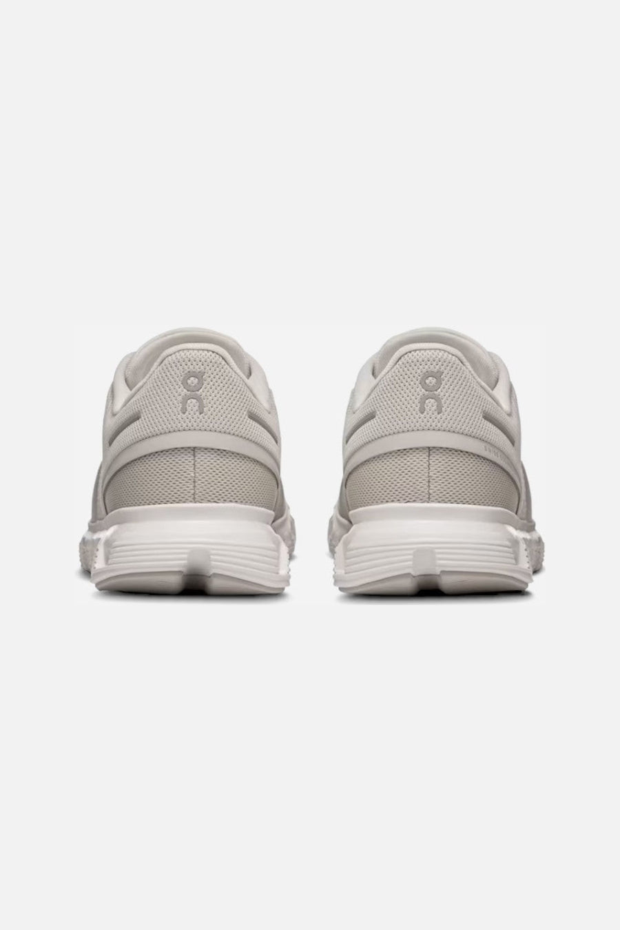 On Running Men's Cloud 6 in Pearl/White – back view