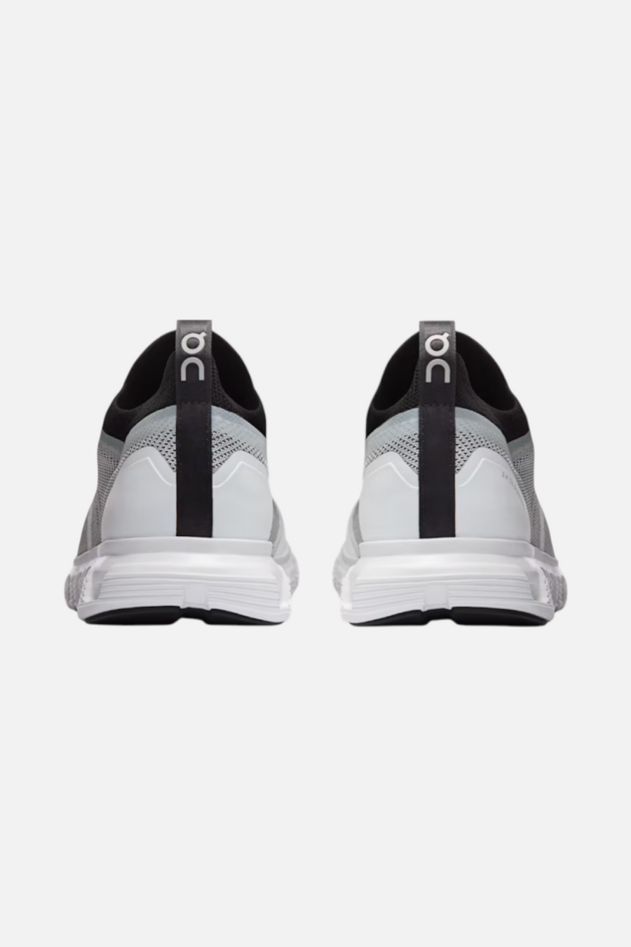 On Running Men's Cloud 6 Versa in White & Black – flat lay