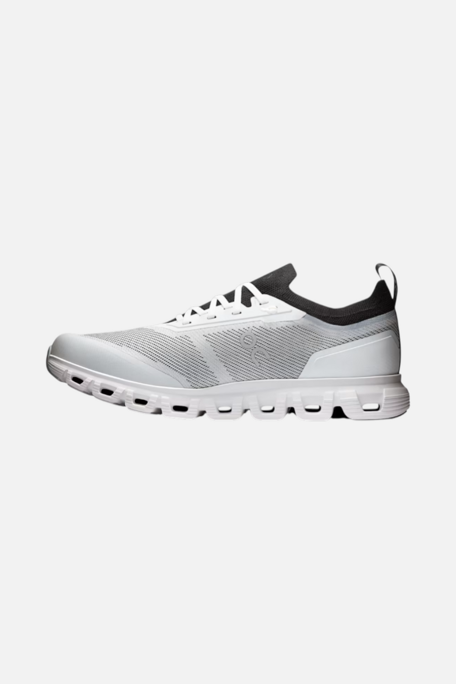 On Running Men's Cloud 6 Versa in White & Black – side view