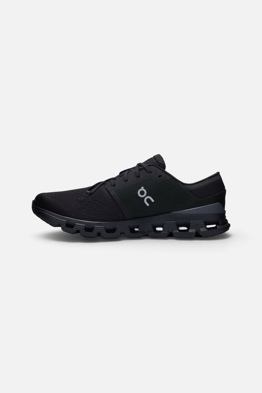 On Running Mens Cloud X 4 Sneakers in Black Eclipse – detail