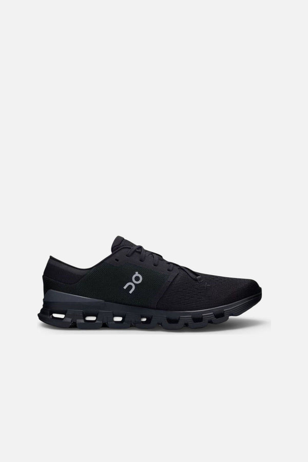 On Running Mens Cloud X 4 Sneakers in Black Eclipse