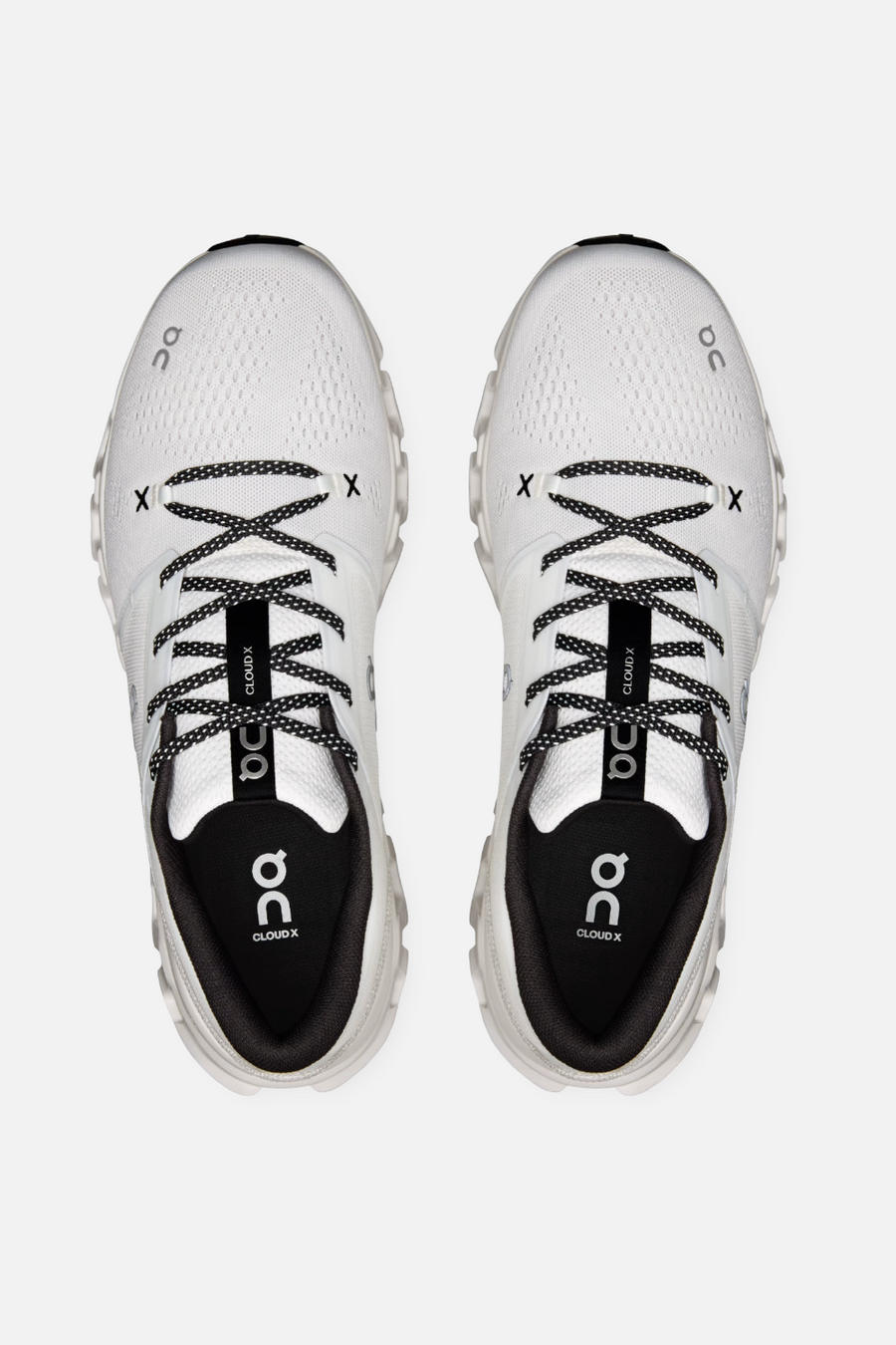 On Running Men's Cloud X 5 Sneaker in Black and White – side view