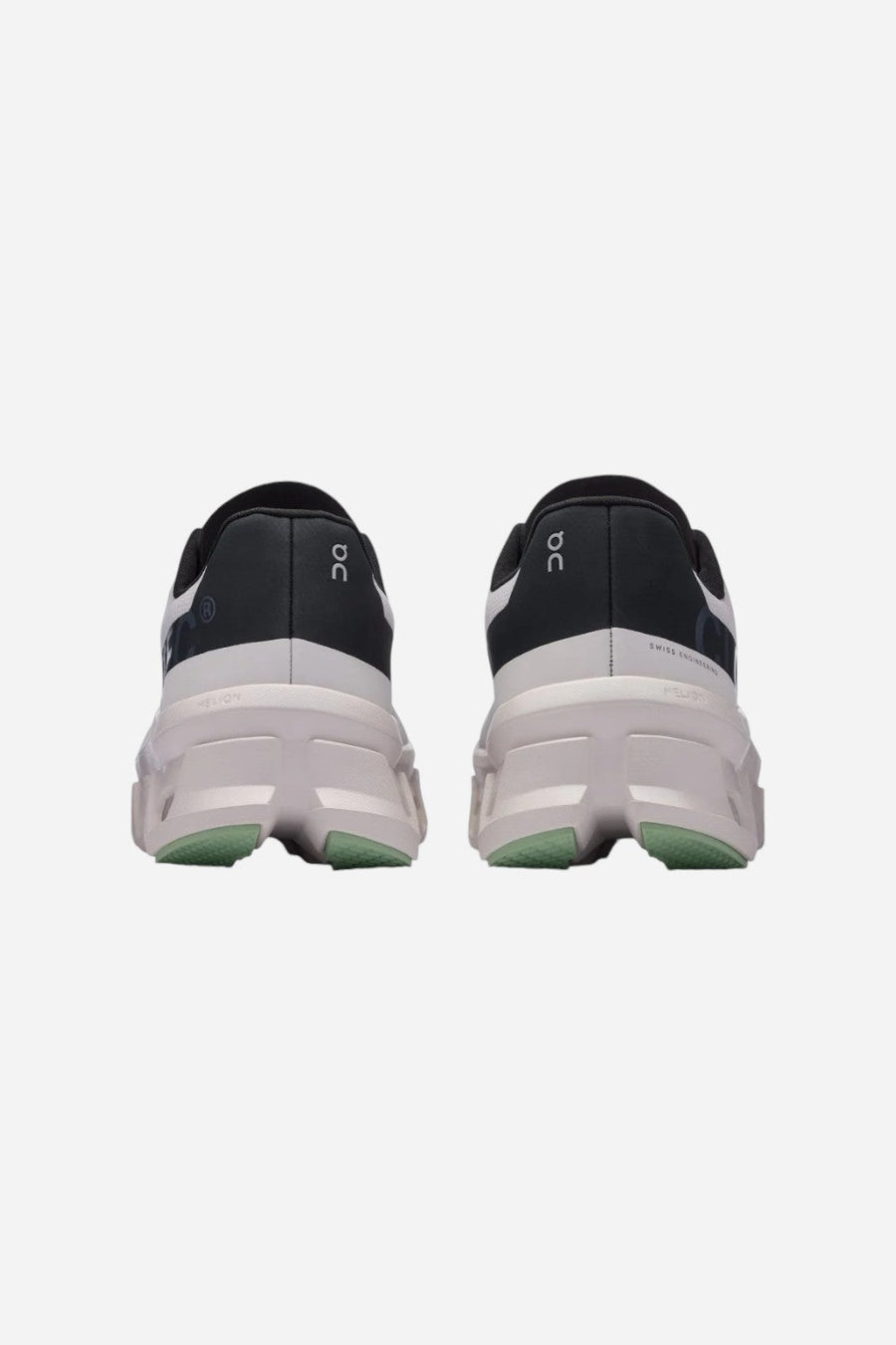 On Running Men's Cloudmonster in Frost/Black – flat lay